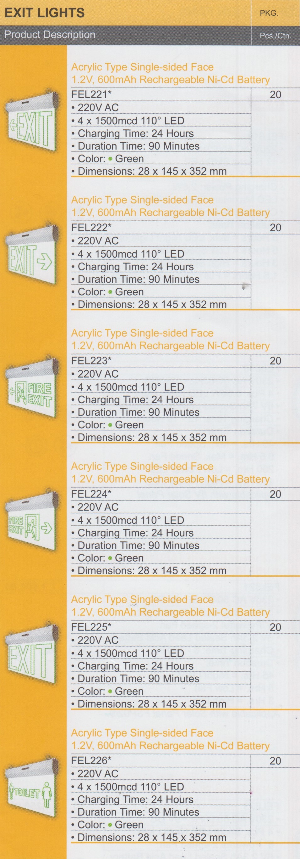 Lightings - Exit Lights