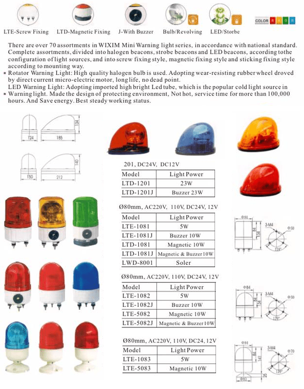 Rotary Warning Light